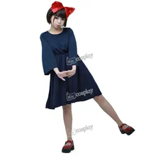 Servicio de entregas de kiki de anime cosplay traje de halloween bruja dress ropa mujer
