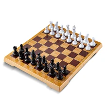 Top Quality Portable Magnetic Plastic Chess Set Small/Large Chessboard For Friends Children's&Kid Entertainment Gift Board Games high quality chess magnetic mini portable plastic chess set board games for friends children s