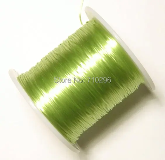 

Beading string.Threading materials.100 metres of strong and stretchy Green Elastic.Free shipping.