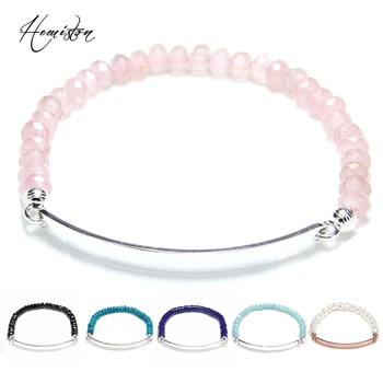 

Thomas Style Pink Quartz Freshwater Pearl, Black Onyx, Lapis Bead Bridge Bracelet, Jewelry Gift Women Men TS B599