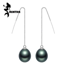 MINTHA Ear Hook 925 Sterling Silver Earrings,classic vintage accessories wedding engagement Jewelry long earrings women for love