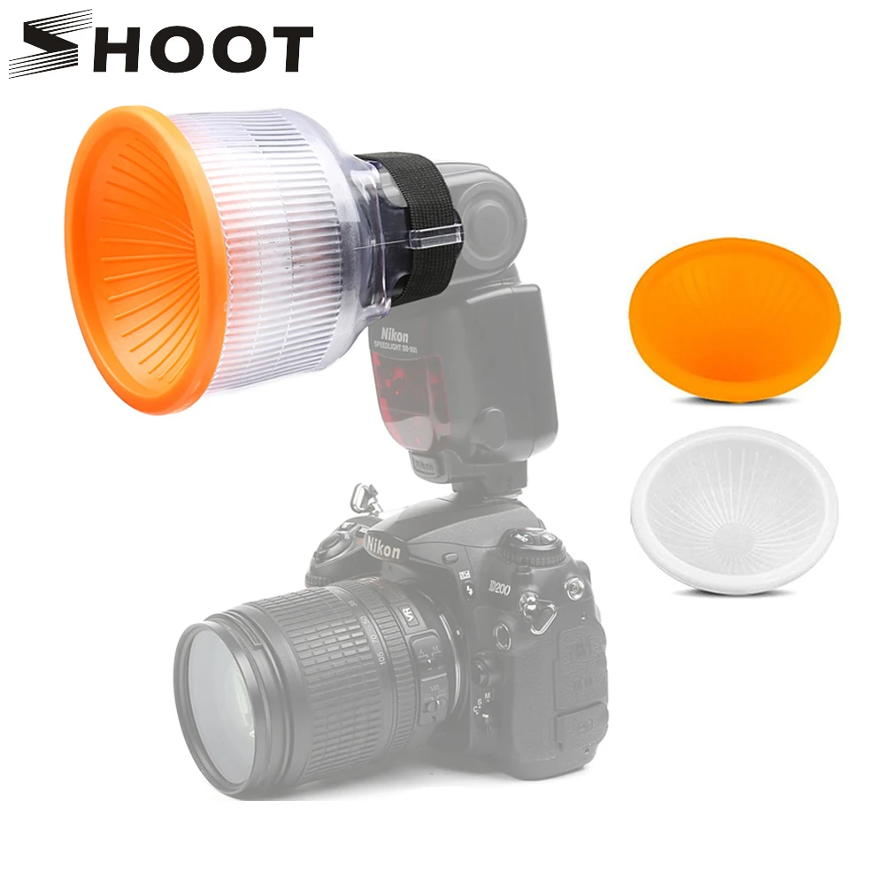 

SHOOT Lambancy Dome Flash Diffuser for Canon 420EX 430EX 550EX 580EX 600EX Nikon SB600 SB700 SB800 SB900 SB910 Sony HVL-F43AM