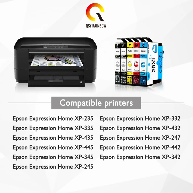 cartouches encre compatibles pour imprimante Epson XP-435 LOT de 5
