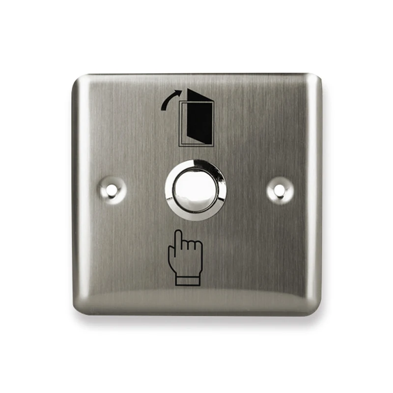 Металлический нержавеющий переключатель, кнопка выхода на дверь, кнопка для открытия, домашний релиз, светодиодный светильник для системы контроля доступа, нет/COM - Цвет: L2