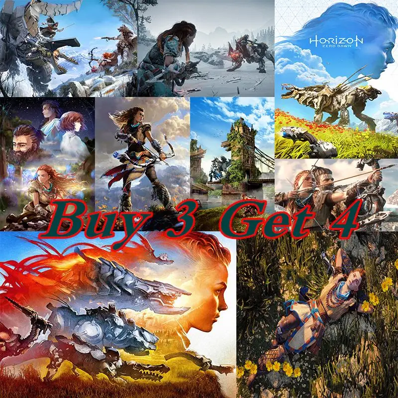 

Horizon Zero Dawn poster for HD poster White cardboard Home Furnishing Wallpaper Painting wall art 42*30cm No frame