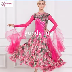 Сшитое на заказ высококачественное бальное танцевальное платье для соревнований женское B-16237