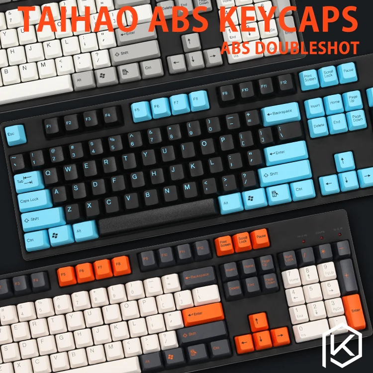 Taihao abs double shot keycaps для diy игровой механической клавиатуры цвет углеродного импульса Капитан Америка серый белый