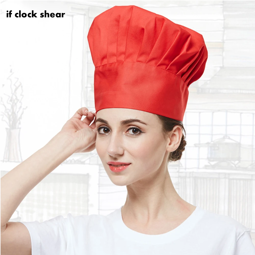 

High Quality Chef Workwear Fold Cap Unisex Solid Sushi Chef Waiter Hats Adult Restaurant Hotel Chef hat Wholesale Bakery Canteen