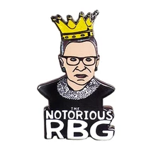 Настраиваемая брошь Ruth Bader ginzen Notorious RBG, акриловая Женская Брошь, значок, подарки