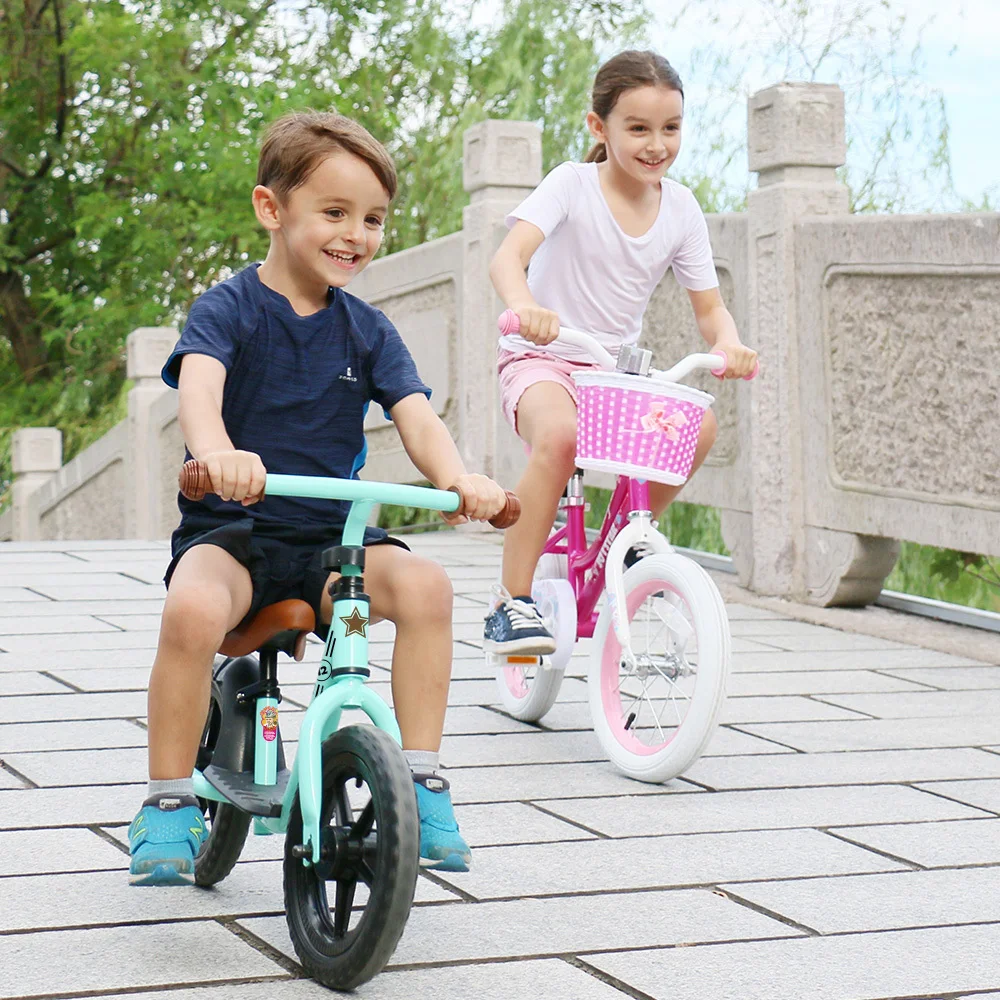 10/12 дюймовый детский двухколесный велосипед учится кататься на велосипеде игрушки для катания с подставкой для ног