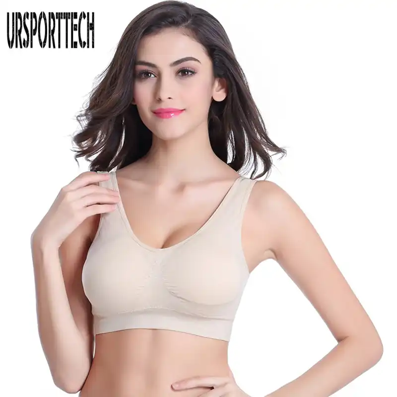 wire free padded push up bra