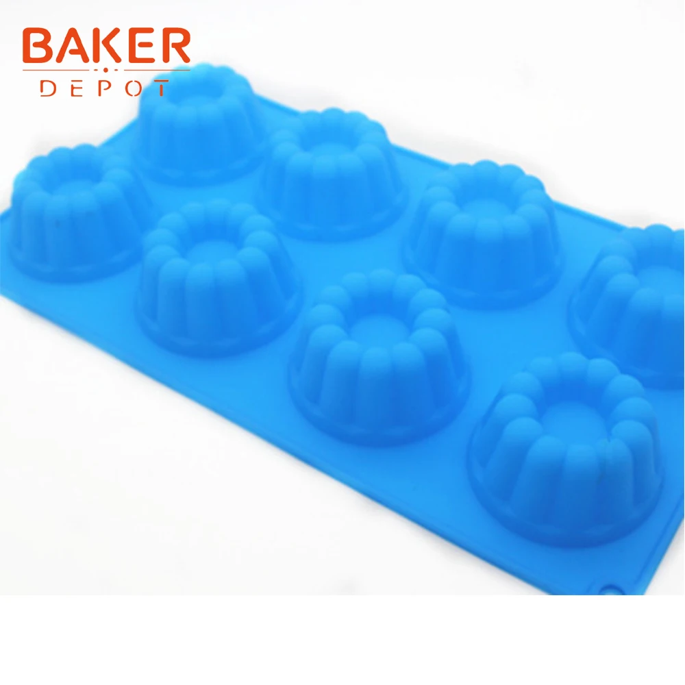 BAKER DEPOT силиконовые формы для пончиков для выпечки тортов пончики для пудинга и желе psatry форма кубик льда мыло шоколадный торт формы для выпечки