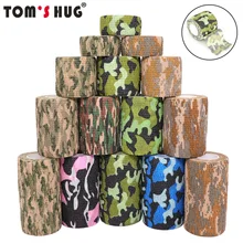 4,5 м Камуфляжный спортивный коленный протектор Поддержка обертывание лента Маскировка самоклеющиеся повязки для лодыжки колено палец рука спортивная