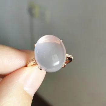 

Genuine Natural Rose Quartz Rings For Women Lady Adjustable Size Design Fashion Party Wedding Ring Drop Shipping