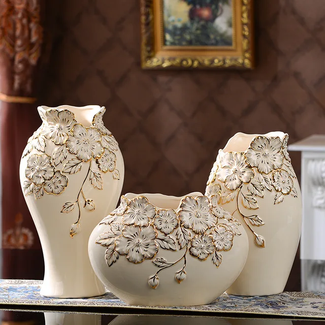 Ceramic decoration Home Furnishing modern minimalist milky yellow