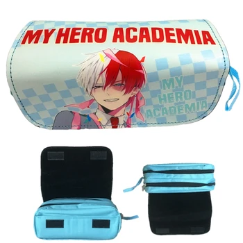 

Women Fashion Handbags My Boku No Hero Academia Cartoon Pencil Bag Double Zipper Pencil Case Cosmetic Bags Make Up Bags