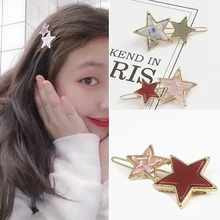 Для женщин ацетат звезда металлические заколки заколка невидимка для волос ювелирные изделия 1 шт модные брендовые аксессуары для волос