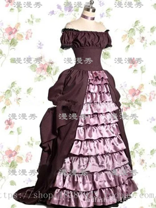 Rococo Gothic Middeleeuwse Jurk Cosplay Gothic Classic/Traditionele Lolita Jurk Prinses Lange Rok Rococo Gothic Middeleeuwse Jurk Cosplay Gothic Classic/Traditionele Lolita Jurk Prinses Lange Rok