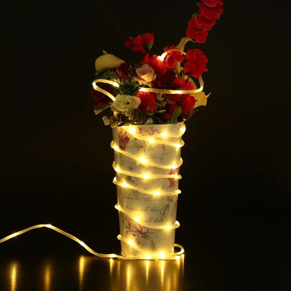 

10M 136 LEDs IP65 Waterproof String Lights with Remote Control Water Pipes Tube Fairy Lighting Strings for Party Garden Festival