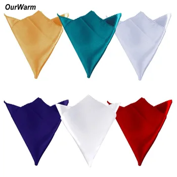 

OurWarm 100pcs Satin Polyester Table Napkins Fabric Napkin Banquet Dinner Home Wedding Party Favor Table Decoration Six Colors
