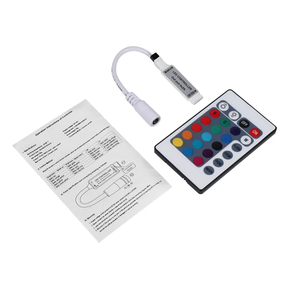 

Mini 17/20/24/44 Keys IR Remote Wireless Wifi Controller for 3528 5050 RGB LED Strip Light