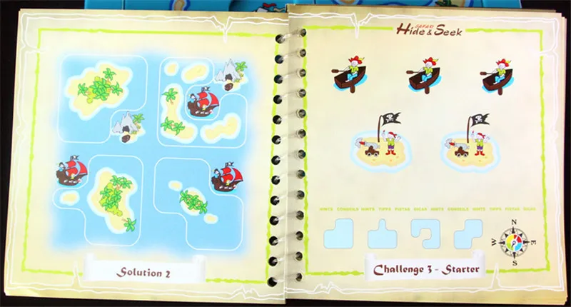 Пираты Hide & Seek IQ настольные игры 48 Challenge с раствором книга умные игрушки для повышения IQ для детей праздничные игры семейный Досуг игрушки