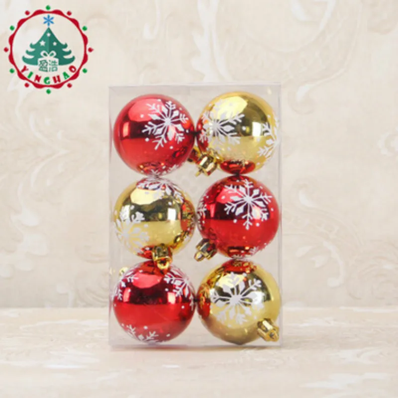 

Adornos navidad 2016 6pcs Xmas Decorative 6cm Ball Ornaments for Christmas Tree Decorations Christmas Decoration for Home