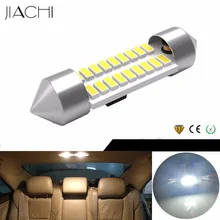 JIACHI 100 x Автомобильное светодиодное освещение гирлянда C5W 36 мм 3014SMD 18 чипы Крытая купольная лампа для чтения Подсветка багажника белый