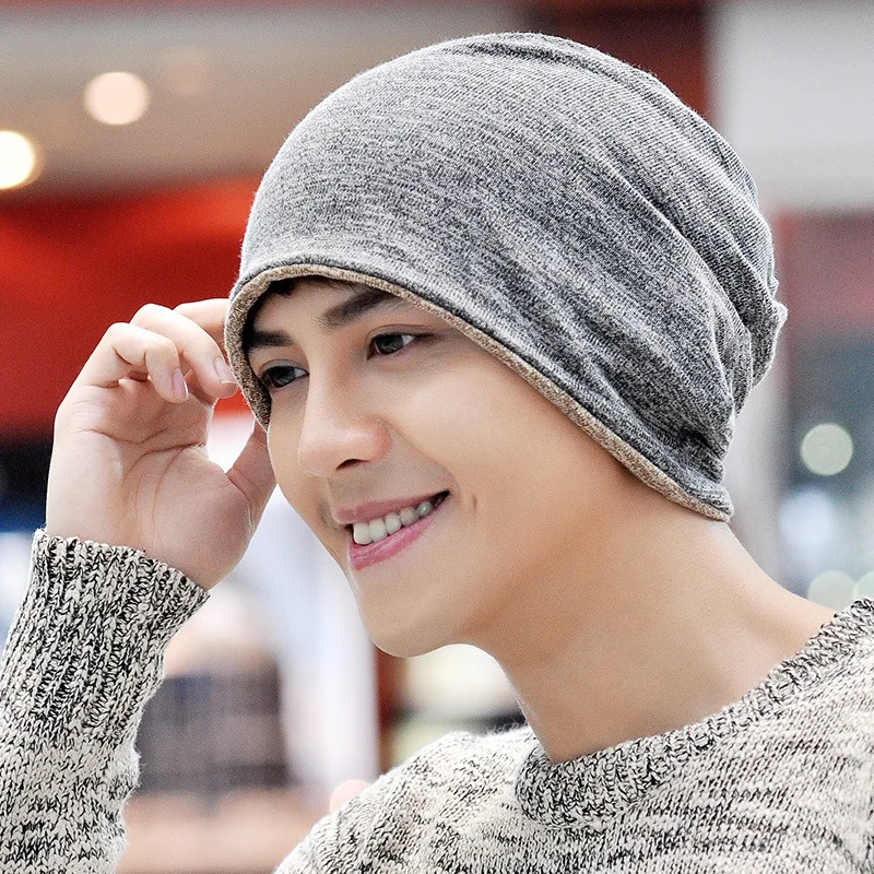 Повседневная Двусторонняя одежда Skullies Beanies мужской женский хвостик мужские