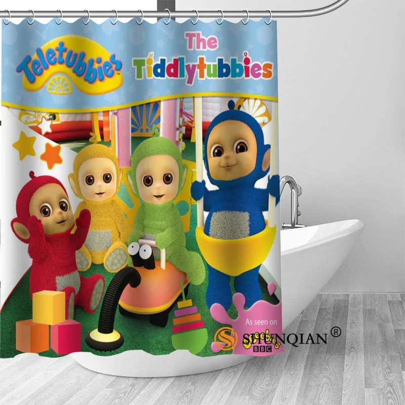 Занавеска для ванной Teletubbies занавеска душа из 100% полиэстера комнаты красивое