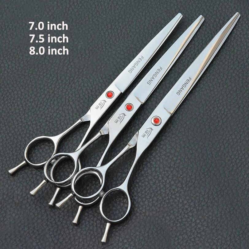 

2018 Professional Pet Scissors 7 inch 7.5inch 8 inch Cutting Shears Dog Grooming Cutting Scissors Straight scissors