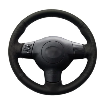 

DIY Sewing-on PU Leather Steering Wheel Cover Exact Fit For Toyota Corolla 2004-2006