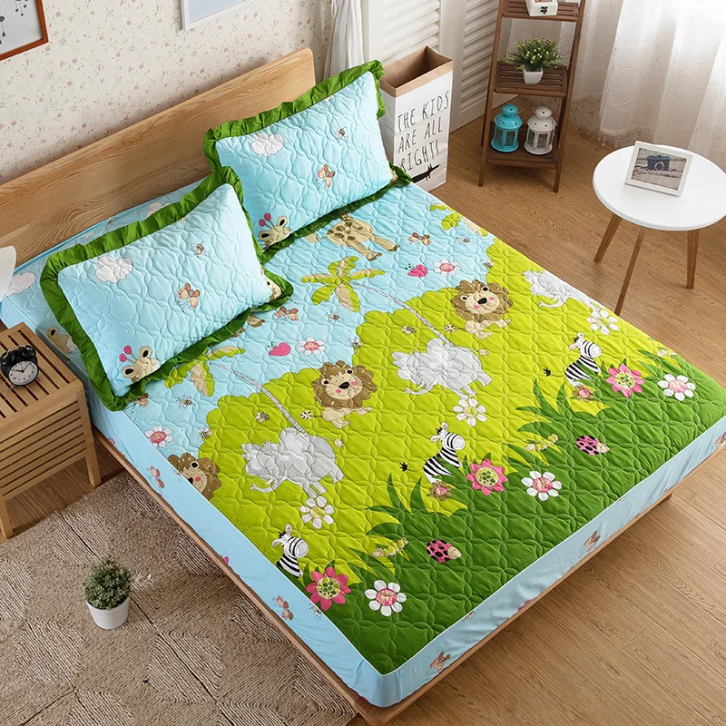 100 Cotton Quilted Thickening Animal plants flower printing bedding