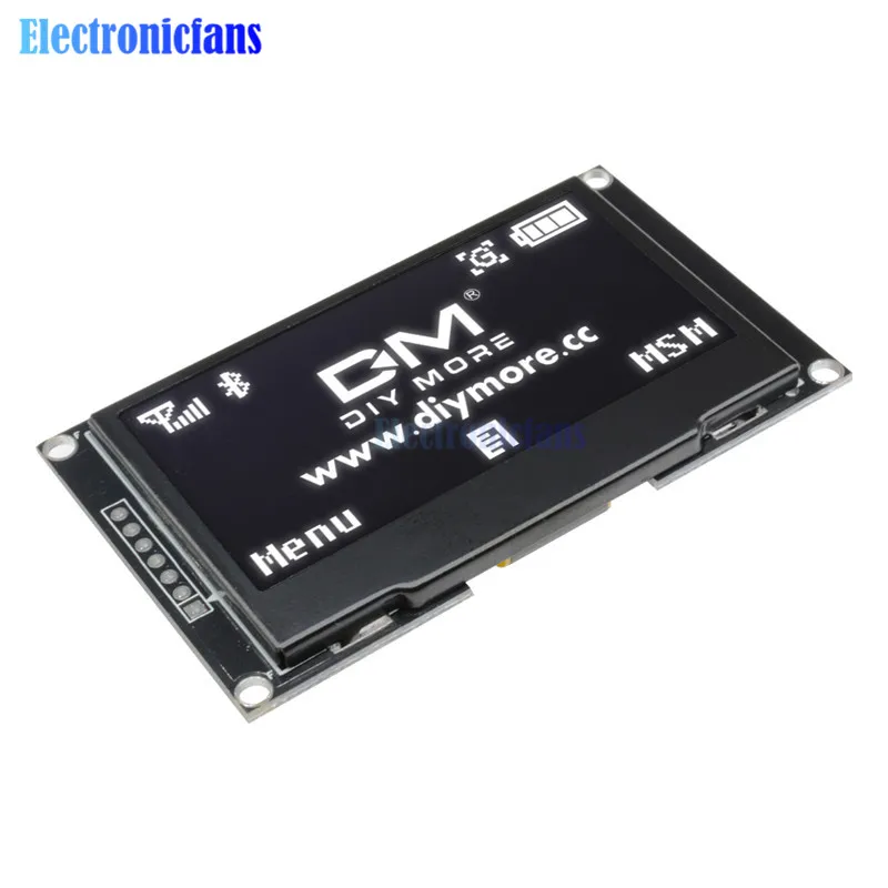 Diymore 2,42 дюймов 2,4" ЖК-экран 128x64 OLED дисплей модуль IIC IEC SPI серийный 12864 OLED дисплей для C51 STM32 SPD0301 белый