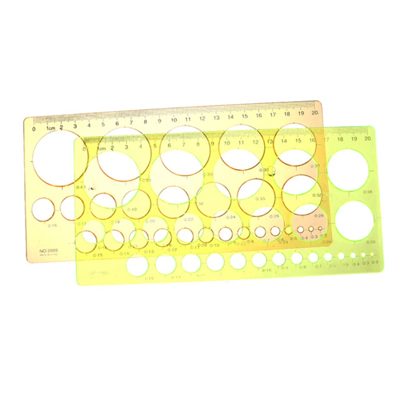 Creative Acrylic Art Drawing Metric Ruler Drafting Tool Rectangle At Random Children Painting Stationery 5 PCs school supply | Канцтовары