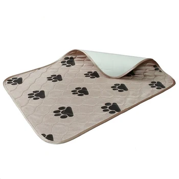 

Waterproof Reusable Dog Pee Pad Washable Puppy Training Pad Pet Training Floor Mat Light brown 80*90cm