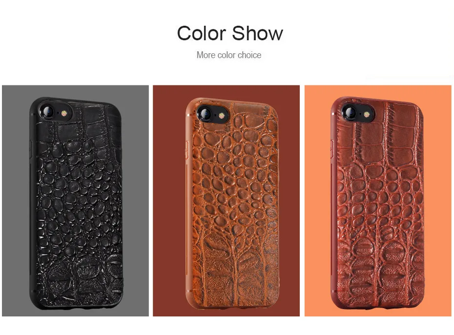 NKOBEE For iPhone8 Case Leather Crocodile 3D Coque For iPhone 8 Plus Case Luxury Silicone TPU Cover For iPhone 8plus Case Slim (2)