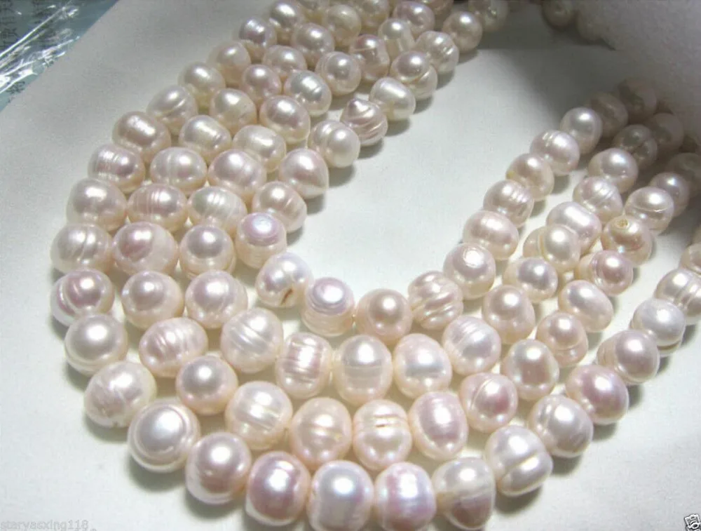 

FREE SHIPPING HOT sell new Style >>>>9-10mm south sea white baroque pearl necklace 58