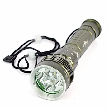 

8000Lm Diving Underwater 100m Flash Light By 5x XM-T6 LED Flashlight 5 LED Dive Torch Waterproof Light Lamp LED Lanterns