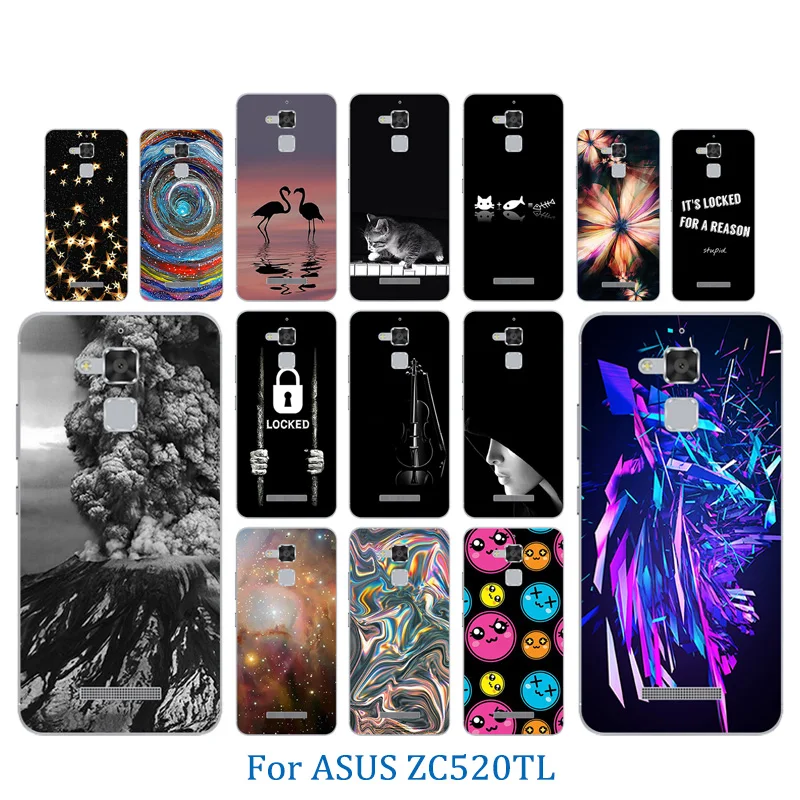 High Quality Back Cover 5.2 inch for ASUS Zenfone 3 Max ZC520TL Volcanic Pattern Soft Silicone Phone Case For Asus ZC 520TL Capa |