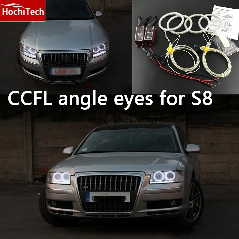 Anneaux Angel Eyes CCFL Pour BMW E46 - Mise à Niveau Lumière Blanche Haute Luminosité