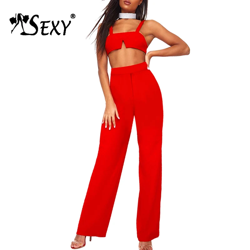 Gosexy Women Sets Tops&Pant 2 Two Pieces Full Length Pants Night Out