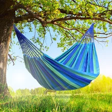 New travel camping hammock color strip hammock single double canvas hammock manufacturer wholesale camping hammock New travel camping hammock color strip hammock single double canvas hammock manufacturer wholesale camping hammock