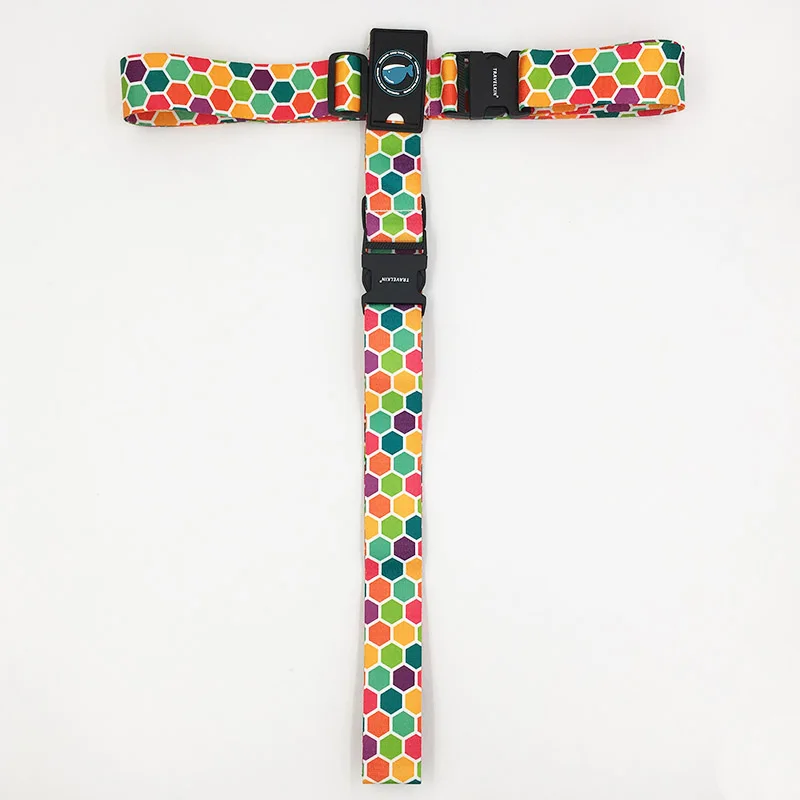 Travel Suitcase Luggage Straps Polyester Baggage Cross Multicolor Packing Belt Trolley Tie Rope Travel Accessories
