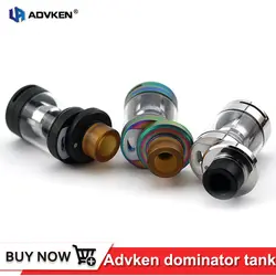 Оригинальный Advken dominator subohm Tank 24 мм DIY палубе электронные сигареты атомайзер для 510 потоков VAPE поле mod