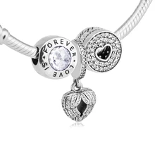 Браслеты с застежкой с 3 бусинами в комплекте стерлингового серебра 925 пробы ювелирные изделия