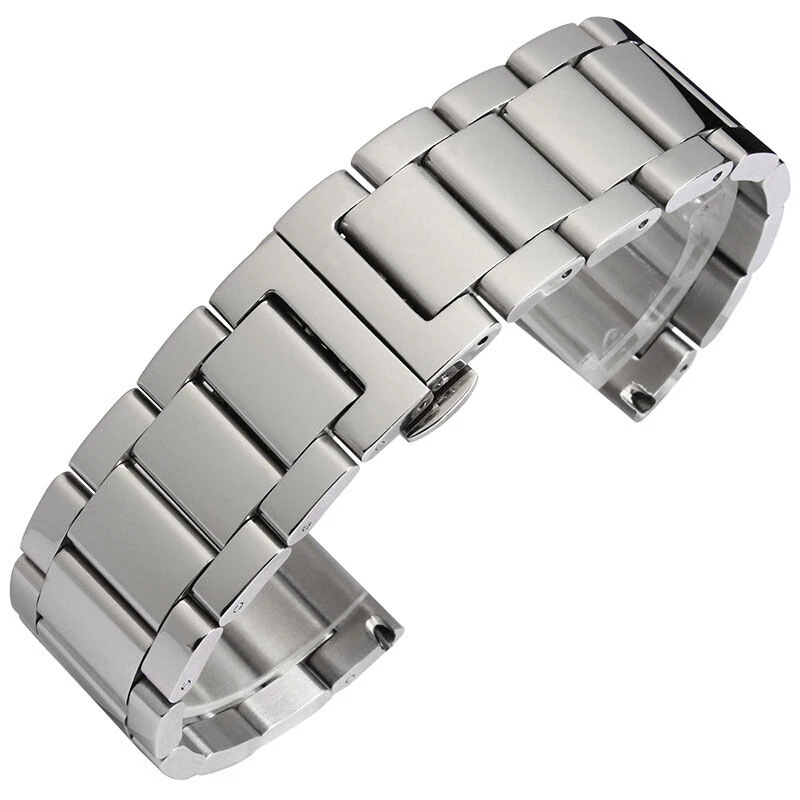 JG15 Mens Stainless Steel Watch Band Strap Metal Bracelets For Men ...