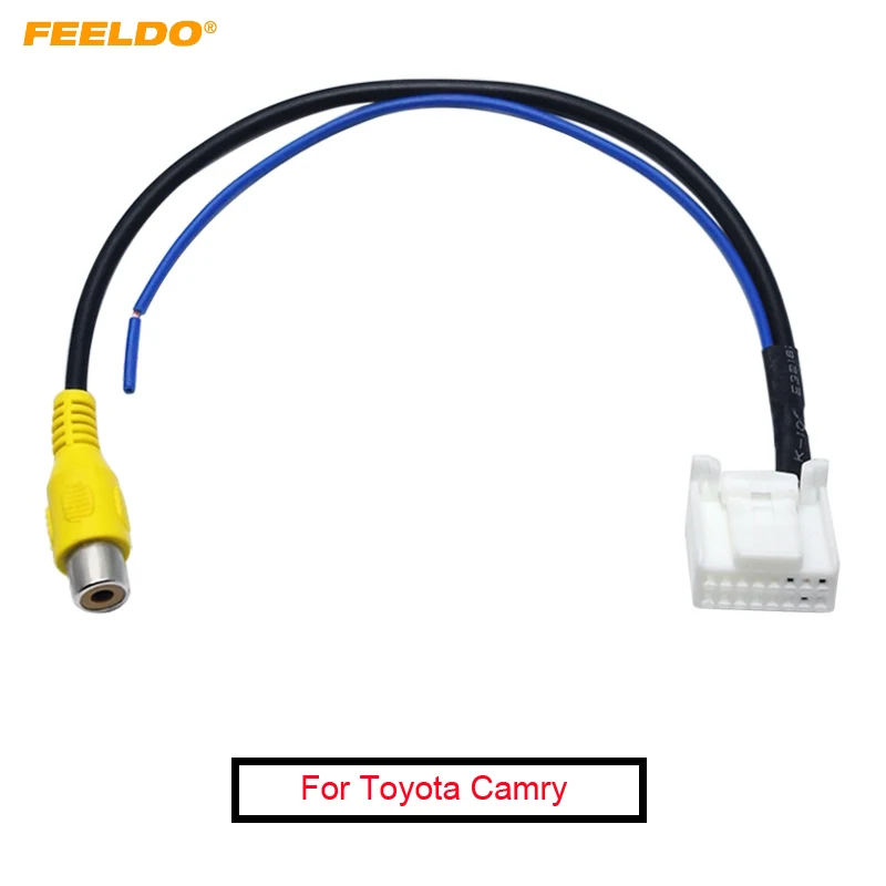 FEELDO 20Pcs Car Parking Reverse Rear Camera Video Plug Converter Cable Adapter For Toyota Camry 7th Navigation DVD #AM2593 | Автомобили и
