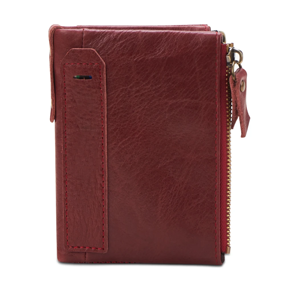 

New RFID Wallet Genuine Leather wallet with removable card slots multifunction men wallet purse male clutch billetera hombre