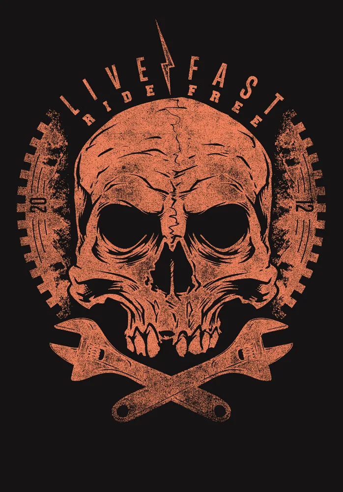 

90x150cm spanner skull flag 3x5ft Polyester hanging custom flag